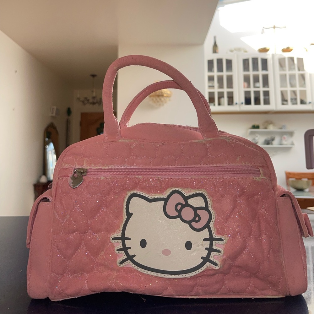 Hello kitty pink Y2K purse with bows